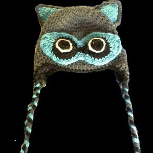 Raccoon Baby Hat (Handmade)
